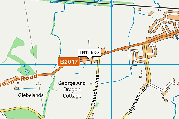 TN12 6RG map - OS VectorMap District (Ordnance Survey) TN12 6RG map - OS VectorMap District (Ordnance Survey)