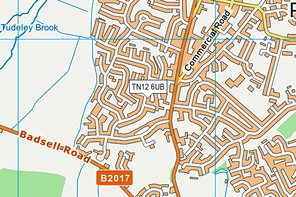 TN12 6UB map - OS VectorMap District (Ordnance Survey) TN12 6UB map - OS VectorMap District (Ordnance Survey)