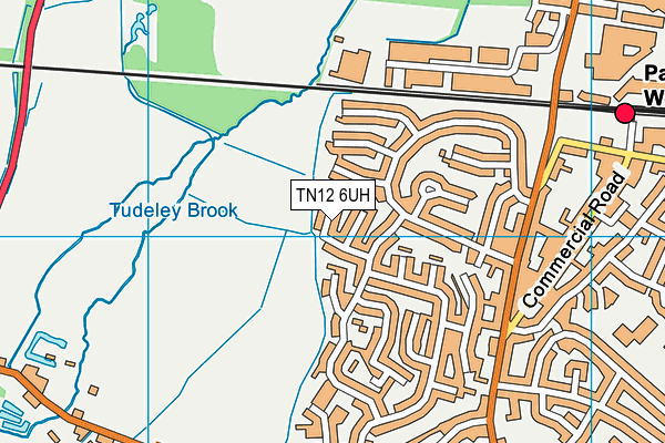 TN12 6UH map - OS VectorMap District (Ordnance Survey) TN12 6UH map - OS VectorMap District (Ordnance Survey)