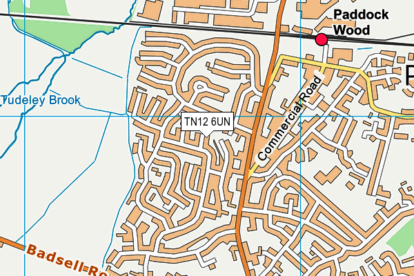 TN12 6UN map - OS VectorMap District (Ordnance Survey) TN12 6UN map - OS VectorMap District (Ordnance Survey)