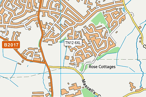 TN12 6XL map - OS VectorMap District (Ordnance Survey) TN12 6XL map - OS VectorMap District (Ordnance Survey)