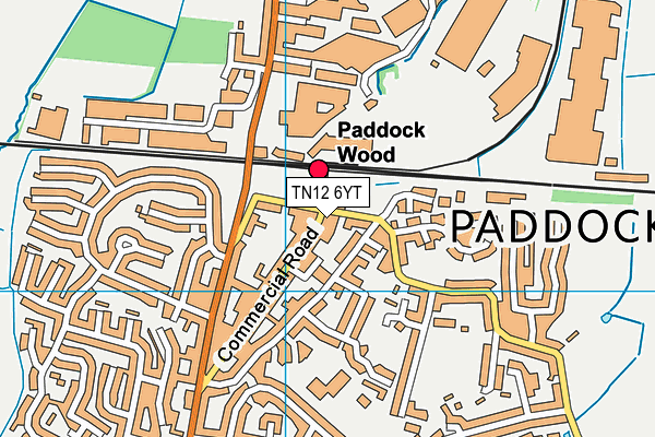 TN12 6YT map - OS VectorMap District (Ordnance Survey) TN12 6YT map - OS VectorMap District (Ordnance Survey)