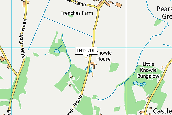 TN12 7DL map - OS VectorMap District (Ordnance Survey) TN12 7DL map - OS VectorMap District (Ordnance Survey)