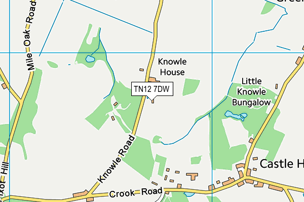 TN12 7DW map - OS VectorMap District (Ordnance Survey) TN12 7DW map - OS VectorMap District (Ordnance Survey)