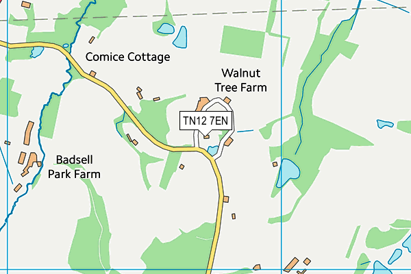 TN12 7EN map - OS VectorMap District (Ordnance Survey) TN12 7EN map - OS VectorMap District (Ordnance Survey)