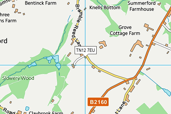 TN12 7EU map - OS VectorMap District (Ordnance Survey) TN12 7EU map - OS VectorMap District (Ordnance Survey)