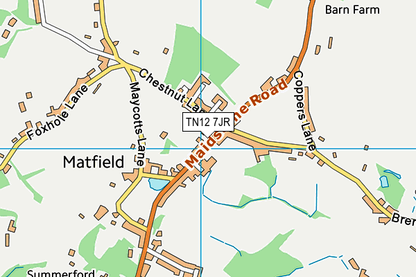 TN12 7JR map - OS VectorMap District (Ordnance Survey)