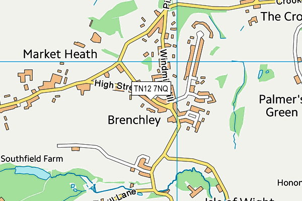 TN12 7NQ map - OS VectorMap District (Ordnance Survey) TN12 7NQ map - OS VectorMap District (Ordnance Survey)