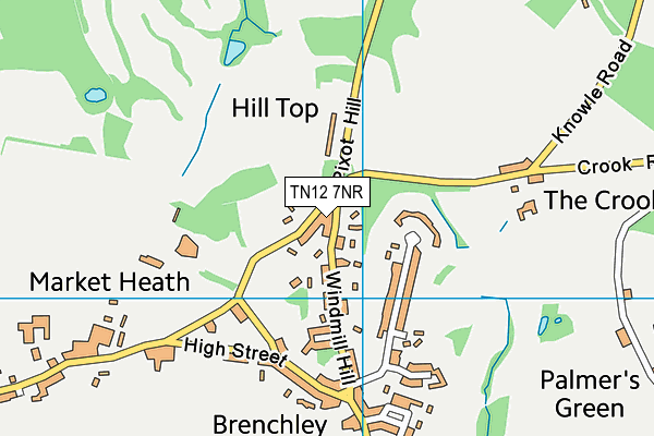 TN12 7NR map - OS VectorMap District (Ordnance Survey) TN12 7NR map - OS VectorMap District (Ordnance Survey)