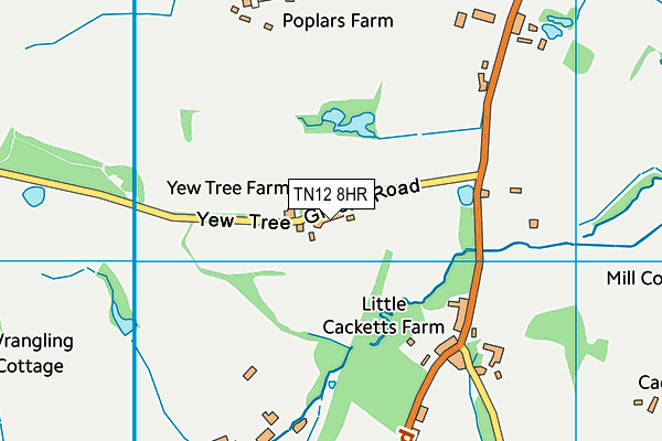TN12 8HR map - OS VectorMap District (Ordnance Survey) TN12 8HR map - OS VectorMap District (Ordnance Survey)