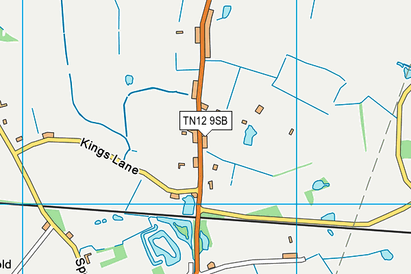 TN12 9SB map - OS VectorMap District (Ordnance Survey) TN12 9SB map - OS VectorMap District (Ordnance Survey)