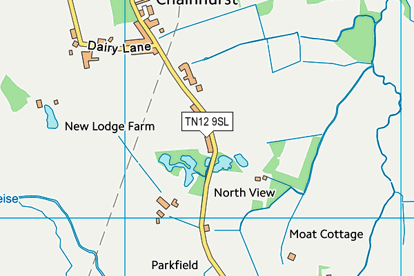 TN12 9SL map - OS VectorMap District (Ordnance Survey) TN12 9SL map - OS VectorMap District (Ordnance Survey)
