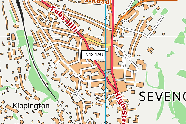 TN13 1AU map - OS VectorMap District (Ordnance Survey) TN13 1AU map - OS VectorMap District (Ordnance Survey)