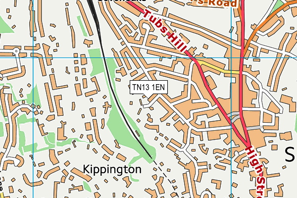 TN13 1EN map - OS VectorMap District (Ordnance Survey) TN13 1EN map - OS VectorMap District (Ordnance Survey)