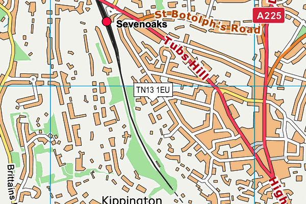 TN13 1EU map - OS VectorMap District (Ordnance Survey) TN13 1EU map - OS VectorMap District (Ordnance Survey)