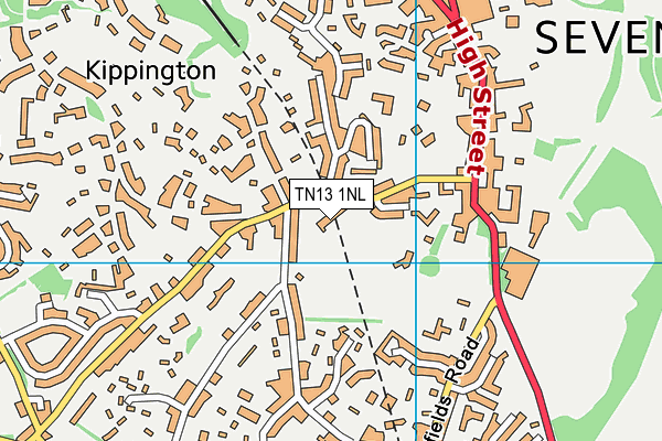 TN13 1NL map - OS VectorMap District (Ordnance Survey) TN13 1NL map - OS VectorMap District (Ordnance Survey)