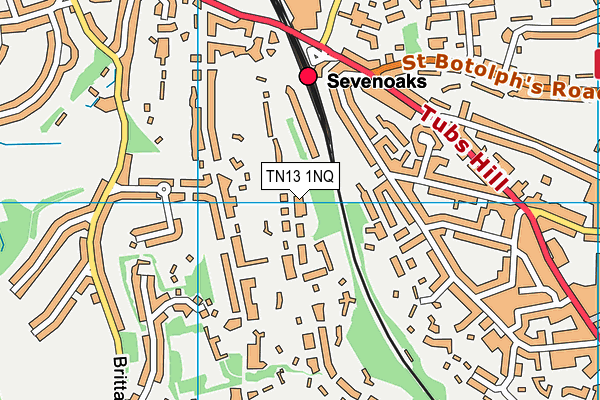 TN13 1NQ map - OS VectorMap District (Ordnance Survey) TN13 1NQ map - OS VectorMap District (Ordnance Survey)