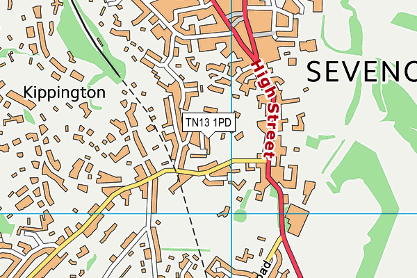 TN13 1PD map - OS VectorMap District (Ordnance Survey) TN13 1PD map - OS VectorMap District (Ordnance Survey)