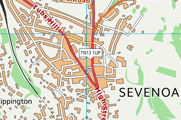 TN13 1UP map - OS VectorMap District (Ordnance Survey) TN13 1UP map - OS VectorMap District (Ordnance Survey)