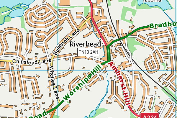 TN13 2AH map - OS VectorMap District (Ordnance Survey) TN13 2AH map - OS VectorMap District (Ordnance Survey)