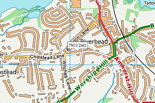 TN13 2AQ map - OS VectorMap District (Ordnance Survey) TN13 2AQ map - OS VectorMap District (Ordnance Survey)