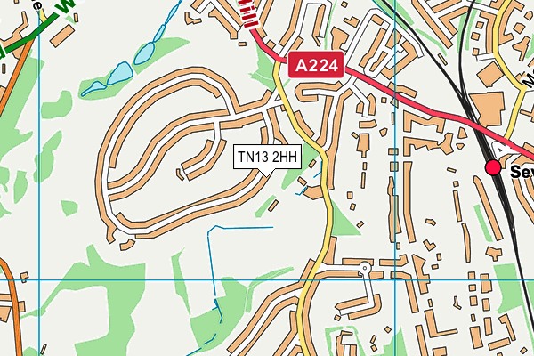 TN13 2HH map - OS VectorMap District (Ordnance Survey) TN13 2HH map - OS VectorMap District (Ordnance Survey)