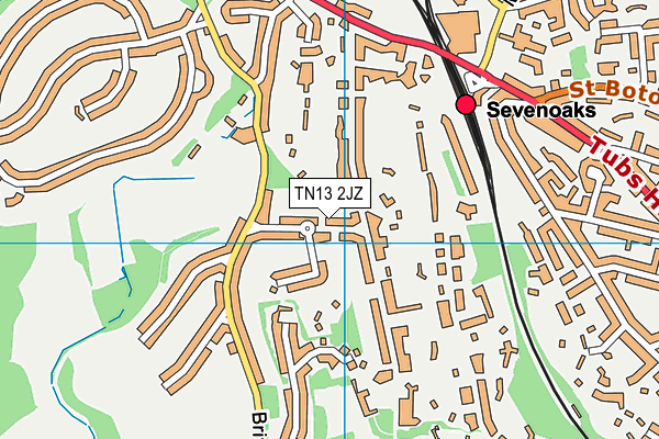 TN13 2JZ map - OS VectorMap District (Ordnance Survey) TN13 2JZ map - OS VectorMap District (Ordnance Survey)
