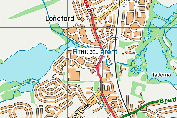 TN13 2QU map - OS VectorMap District (Ordnance Survey)