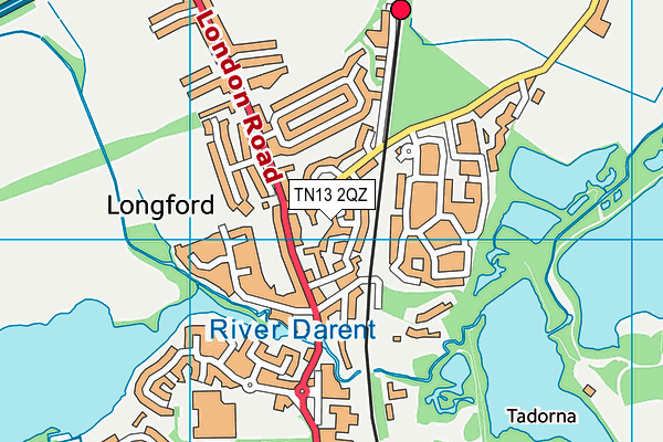 TN13 2QZ map - OS VectorMap District (Ordnance Survey) TN13 2QZ map - OS VectorMap District (Ordnance Survey)