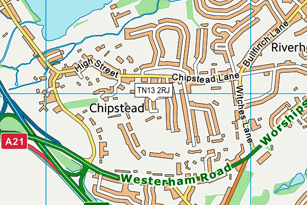 TN13 2RJ map - OS VectorMap District (Ordnance Survey) TN13 2RJ map - OS VectorMap District (Ordnance Survey)