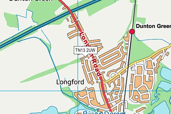 TN13 2UW map - OS VectorMap District (Ordnance Survey)