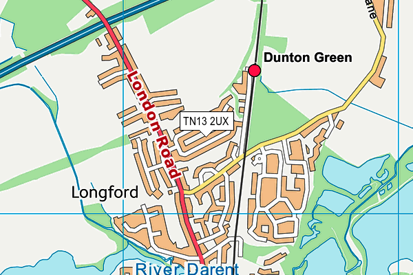 TN13 2UX map - OS VectorMap District (Ordnance Survey) TN13 2UX map - OS VectorMap District (Ordnance Survey)