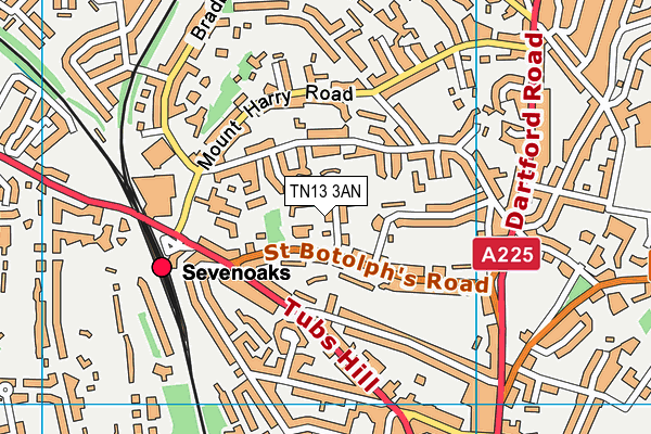 TN13 3AN map - OS VectorMap District (Ordnance Survey) TN13 3AN map - OS VectorMap District (Ordnance Survey)
