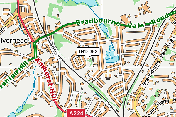 TN13 3EX map - OS VectorMap District (Ordnance Survey) TN13 3EX map - OS VectorMap District (Ordnance Survey)