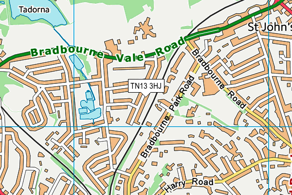 TN13 3HJ map - OS VectorMap District (Ordnance Survey) TN13 3HJ map - OS VectorMap District (Ordnance Survey)