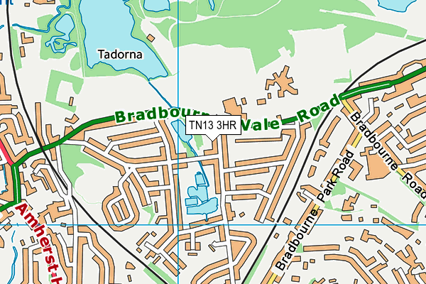 TN13 3HR map - OS VectorMap District (Ordnance Survey) TN13 3HR map - OS VectorMap District (Ordnance Survey)