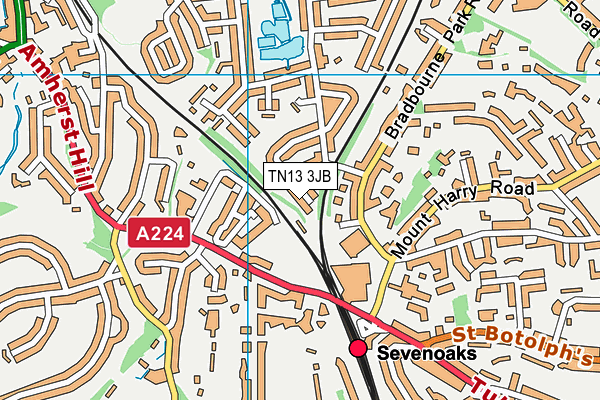 TN13 3JB map - OS VectorMap District (Ordnance Survey) TN13 3JB map - OS VectorMap District (Ordnance Survey)