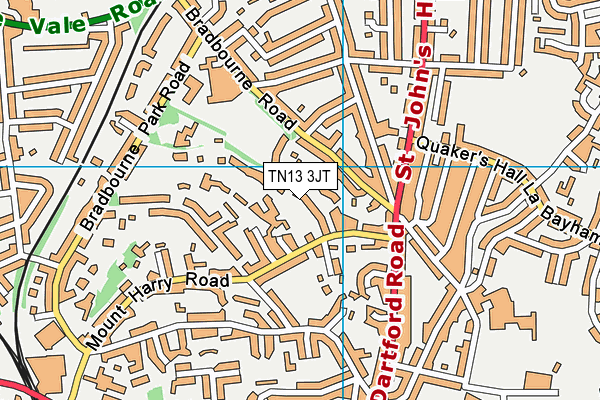 TN13 3JT map - OS VectorMap District (Ordnance Survey) TN13 3JT map - OS VectorMap District (Ordnance Survey)
