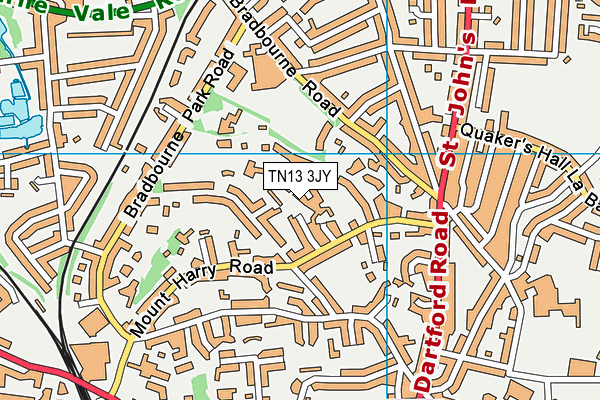 TN13 3JY map - OS VectorMap District (Ordnance Survey) TN13 3JY map - OS VectorMap District (Ordnance Survey)