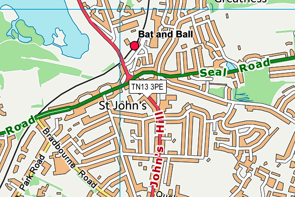 TN13 3PE map - OS VectorMap District (Ordnance Survey) TN13 3PE map - OS VectorMap District (Ordnance Survey)