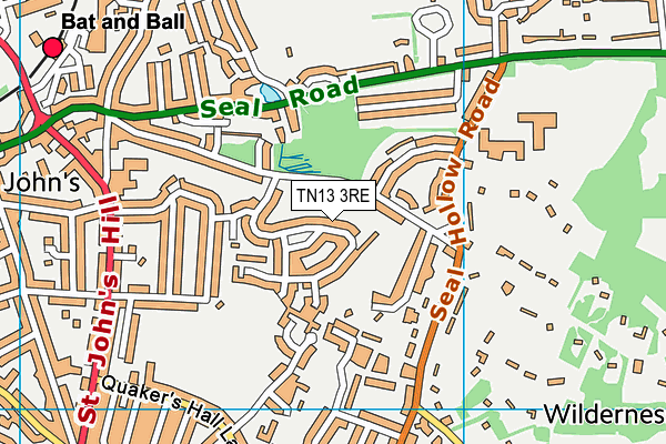 TN13 3RE map - OS VectorMap District (Ordnance Survey) TN13 3RE map - OS VectorMap District (Ordnance Survey)