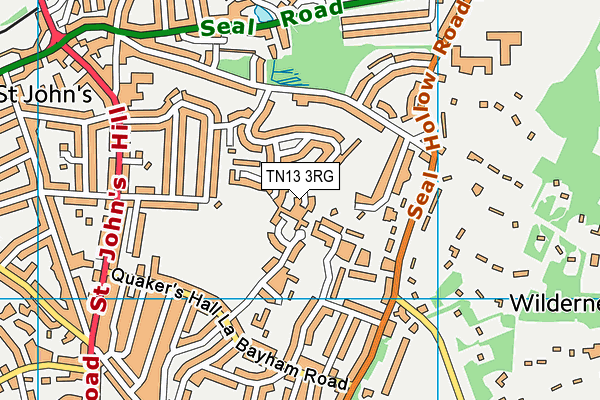 TN13 3RG map - OS VectorMap District (Ordnance Survey) TN13 3RG map - OS VectorMap District (Ordnance Survey)