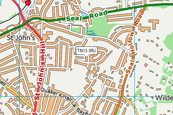 TN13 3RJ map - OS VectorMap District (Ordnance Survey) TN13 3RJ map - OS VectorMap District (Ordnance Survey)
