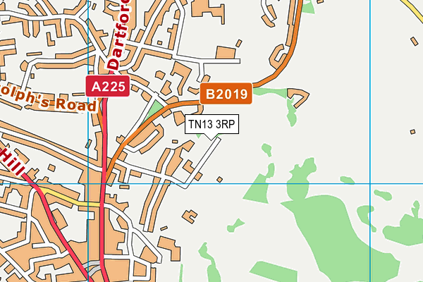 TN13 3RP map - OS VectorMap District (Ordnance Survey) TN13 3RP map - OS VectorMap District (Ordnance Survey)