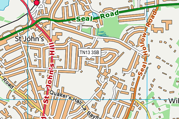 TN13 3SB map - OS VectorMap District (Ordnance Survey) TN13 3SB map - OS VectorMap District (Ordnance Survey)
