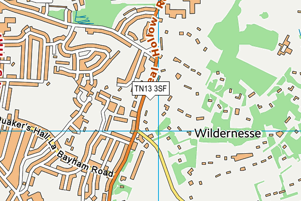 TN13 3SF map - OS VectorMap District (Ordnance Survey) TN13 3SF map - OS VectorMap District (Ordnance Survey)