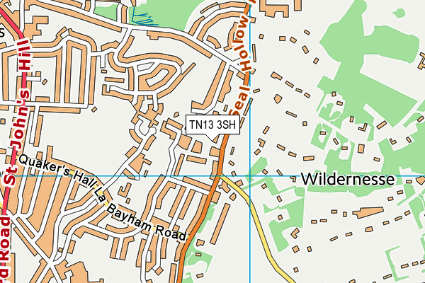 TN13 3SH map - OS VectorMap District (Ordnance Survey) TN13 3SH map - OS VectorMap District (Ordnance Survey)