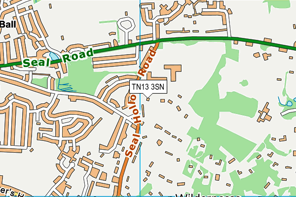 TN13 3SN map - OS VectorMap District (Ordnance Survey) TN13 3SN map - OS VectorMap District (Ordnance Survey)