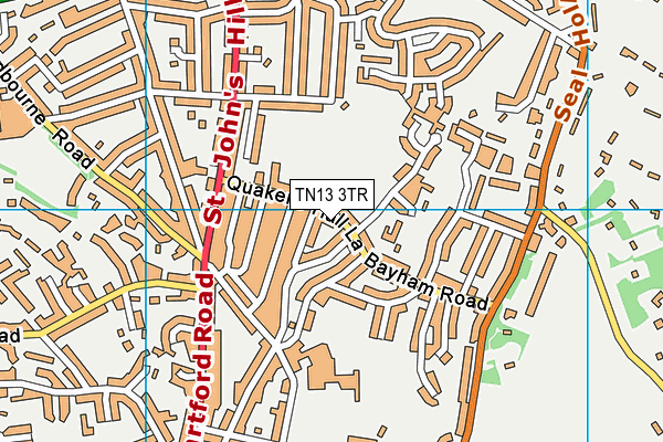 TN13 3TR map - OS VectorMap District (Ordnance Survey) TN13 3TR map - OS VectorMap District (Ordnance Survey)