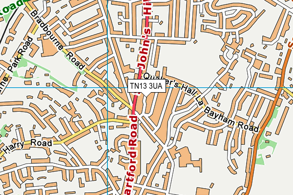 TN13 3UA map - OS VectorMap District (Ordnance Survey) TN13 3UA map - OS VectorMap District (Ordnance Survey)
